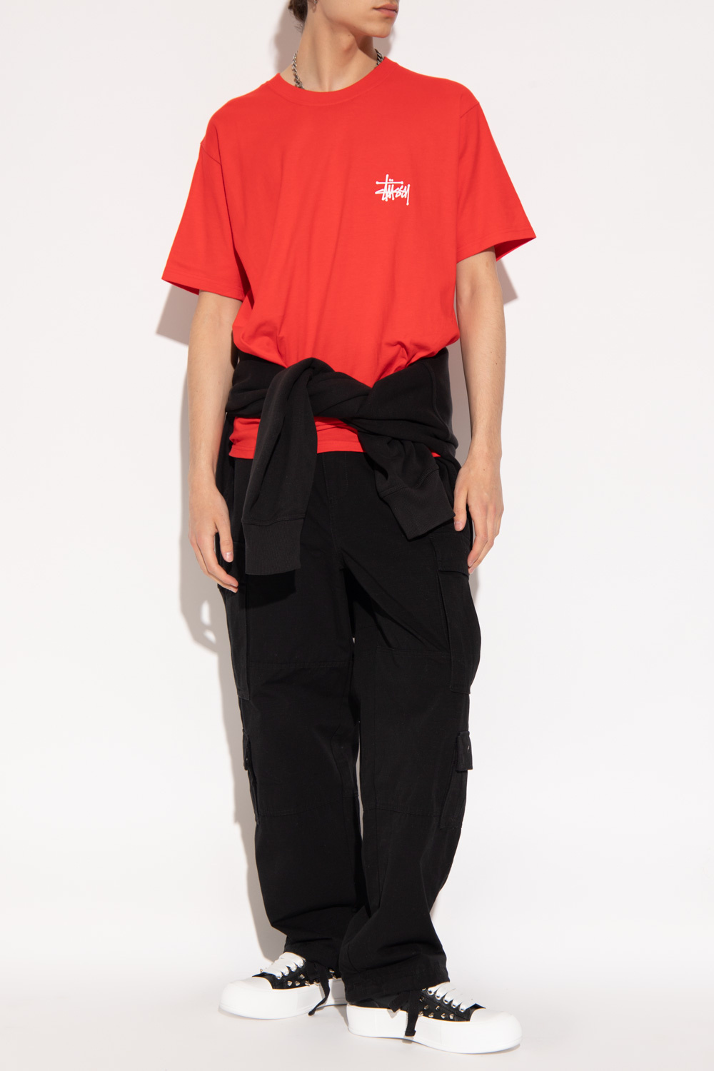 格安販売店舗 stussy RED line pants 32 Made in Japan | classpluss.com